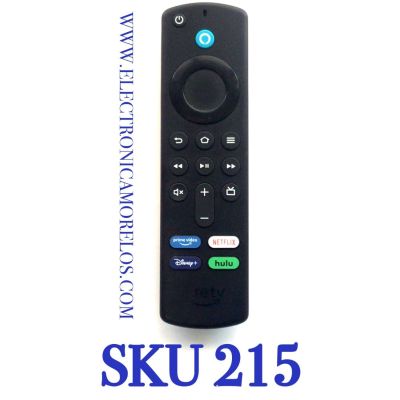 CONTROL REMOTO FIRE TV CON MICROFONO / CONTROL REMOTO POR VOX ALEXA / BLUET00TH / NUMERO DE PARTE 201-210270 / 201-200594 / G0G1T / B07144 / 50VE9 / 08217-21-01698 / COMPATIBLE CON DIREFENTES MODELOS DE FIRETV